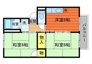 プレジール林の物件間取画像